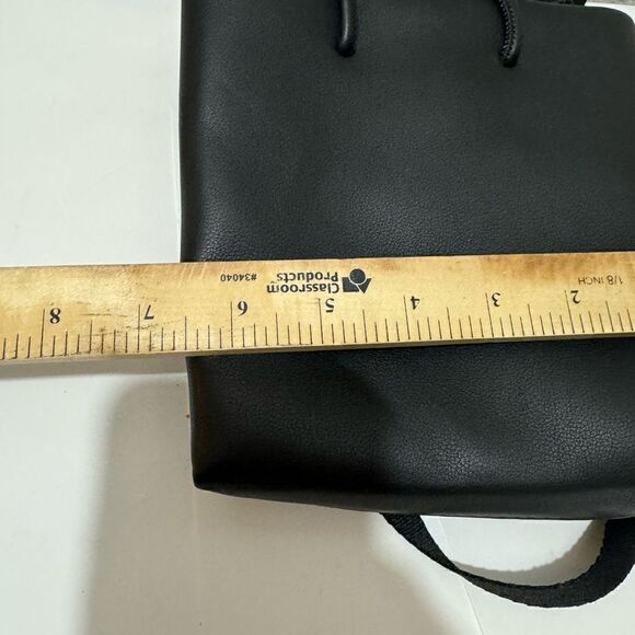 Zara Womens Crossbody Bag Black Mini Tote Minimalist bag Messenger handles bag - Picture 10 of 11
